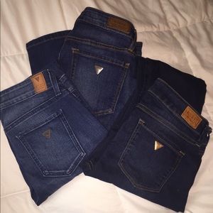 Awesome bundle!!! 3 pairs of Guess skinny jeans!!!